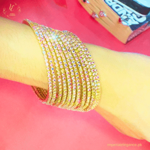 Golden Steel Bangles