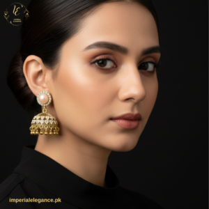 Polki Khundan Jhumka Earrings