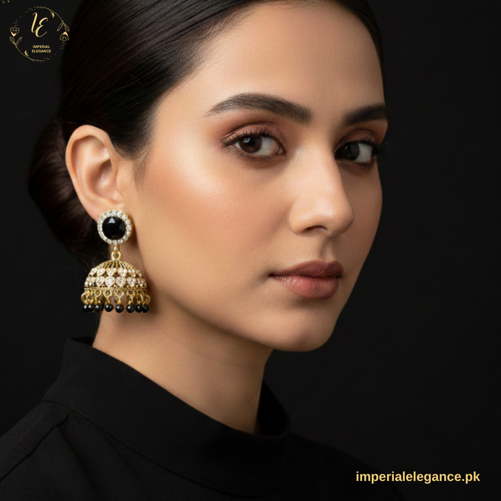 Polki Khundan Jhumka Earrings