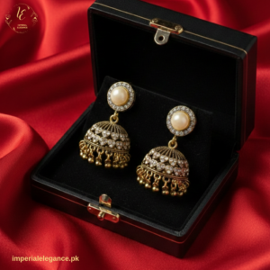 Polki Khundan Jhumka Earrings